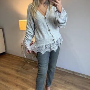 KOYU MAVİ TAŞLI KOT PANTOLON - Görsel 2