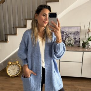 BEBE MAVİ CEPLİ SALAŞ HIRKA - Görsel 6